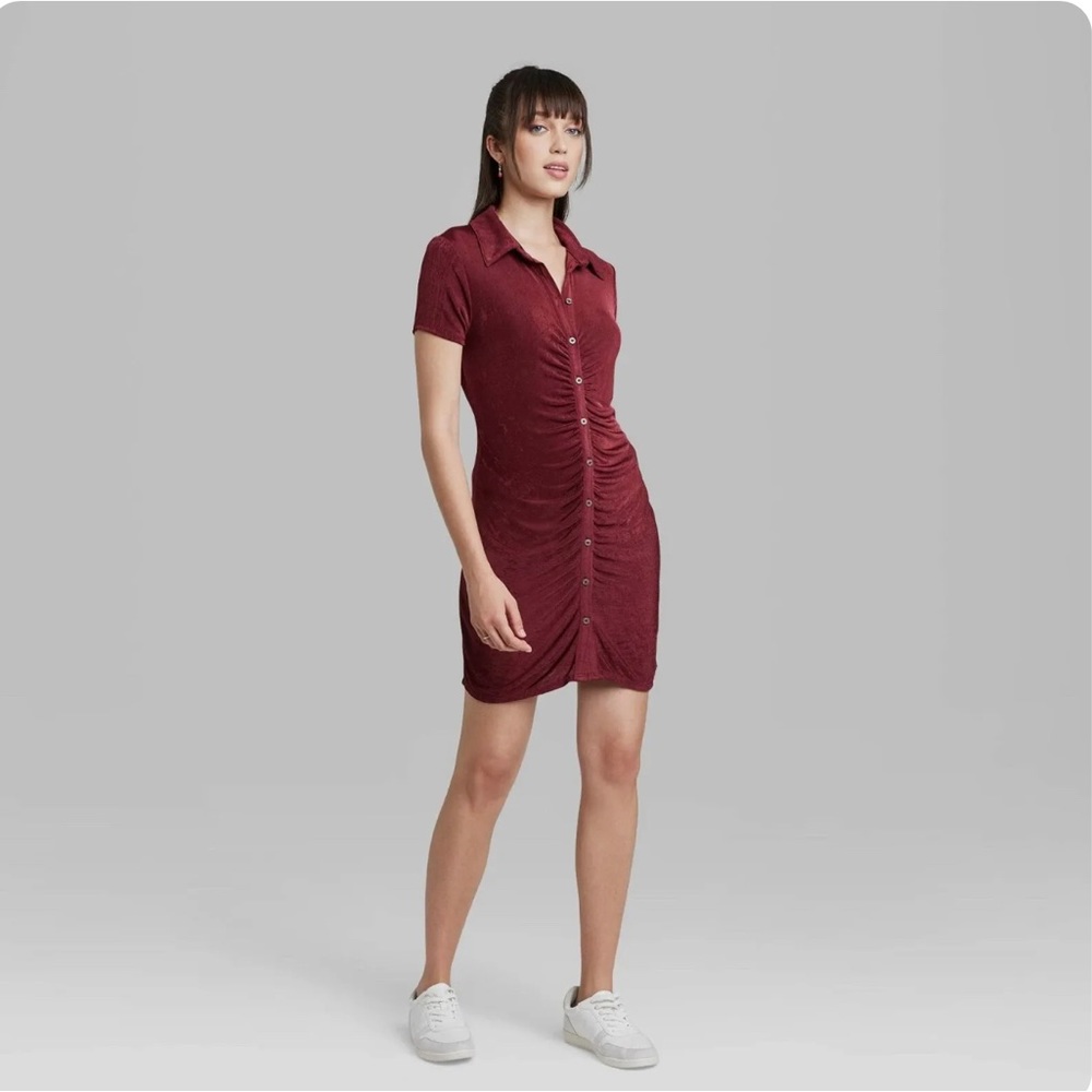 Target Wild Fable maroon dress
